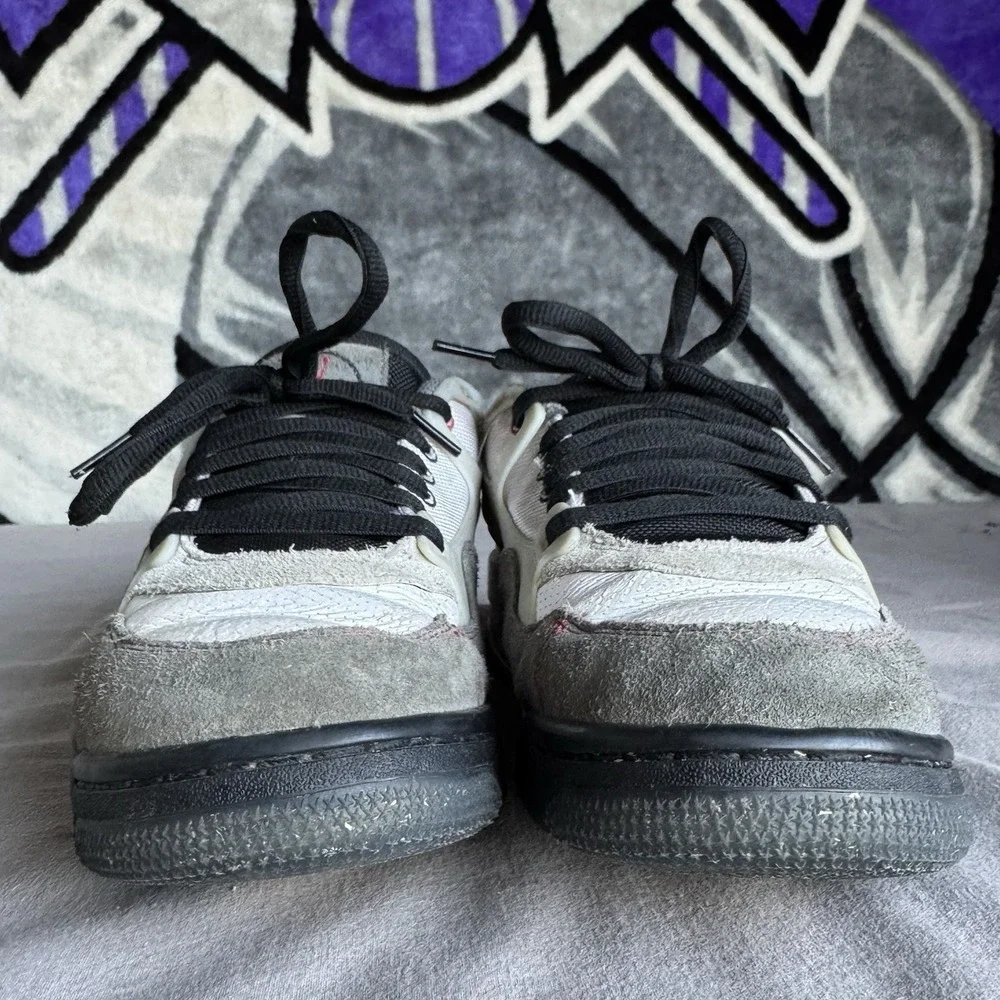 Size 8.5 - Nike Air Jordan 4 RM PRM Shoes White Black Fire Red IB8052-100